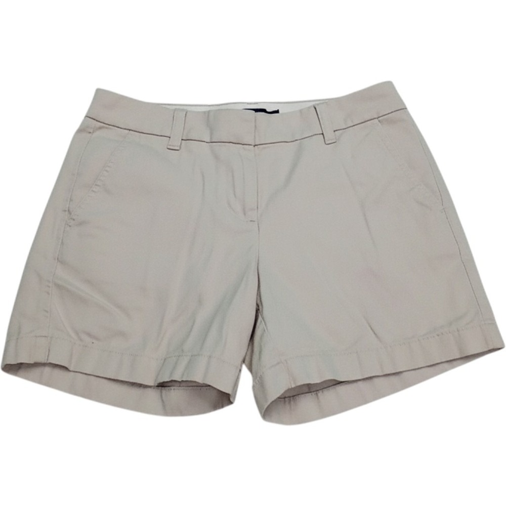 J.Crew Chino Shorts Size 0 Tan Beige Preppy Coastal Minimalist Classic